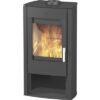 Kaminofen Fireplace Tuvalu Korpus schwarz Verkleidung Stahl 6 kW