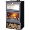 Kaminofen Panadero Oven Stahl schwarz 7,1 kW mit Backfach und Holzfach