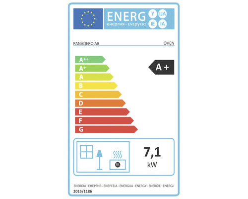 Kaminofen Panadero Oven Stahl schwarz 7,1 kW mit Backfach und Holzfach – Bild 2