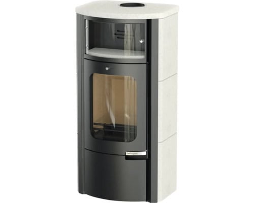 Rotheigner Kaminofen Bern Kalkstein Stahl schwarz 7 kW – Bild 3