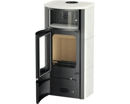 Rotheigner Kaminofen Bern Kalkstein Stahl schwarz 7 kW – Bild 4