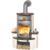 Kaminbausatz Hark Avenso GT ECOplus Keramik braun stone 8 kW