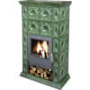 Kaminofen Kachelofen DOMOFIRE Altenburg Keramik flaschengrün 8 kW
