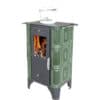 Kaminofen Kachelkamin DOMOFIRE Mira Keramik flaschengrün 6 kW