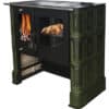 Kaminofen Küchenherd DOMOFIRE Steyr Keramik flaschengrün 7,5 kW