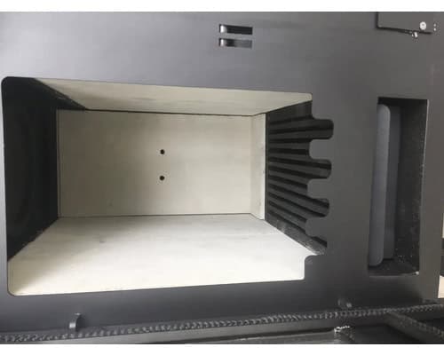 Kaminofen Küchenherd DOMOFIRE Steyr Keramik sandgelb 7,5 kW – Bild 5