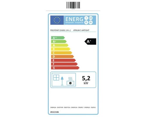 Pelletofen FreePoint Atrium 5 Stahl schwarz 5,2 kW – Bild 2