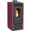 Pelletofen Marina 11 Stahl bordeaux 10 kW